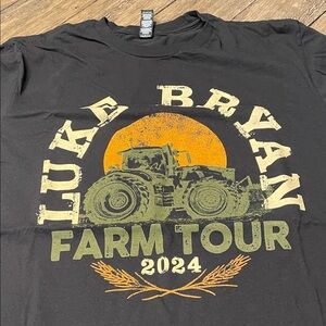Luke Bryan Black Farm Tour 2024 T-Shirt XL